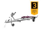 El barco de la puerta del remolque UNITRAILER JET de ALUMINIO con GVWR de 750 kg